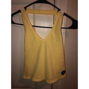 Tilly’s Yellow Halter Crop Top!